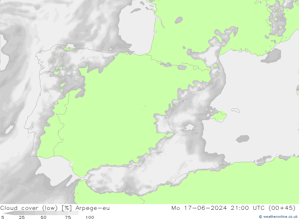 nuvens (baixo) Arpege-eu Seg 17.06.2024 21 UTC