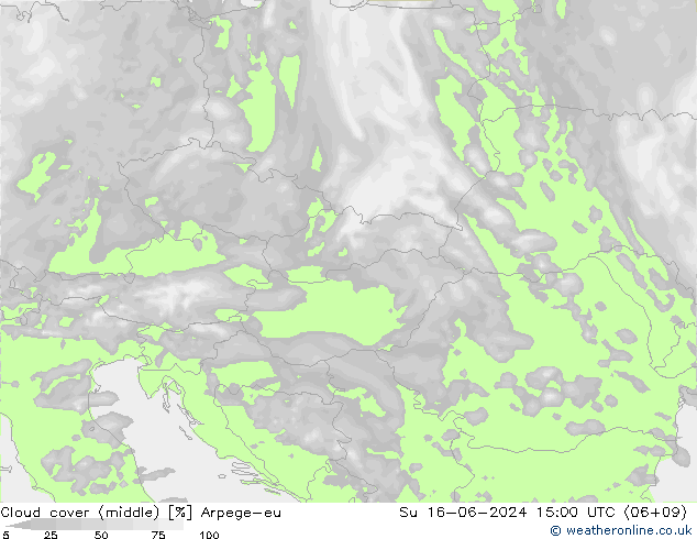 nuvens (médio) Arpege-eu Dom 16.06.2024 15 UTC