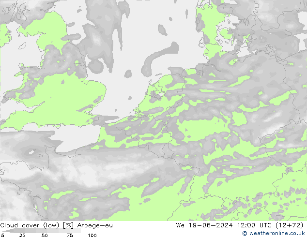云 (低) Arpege-eu 星期三 19.06.2024 12 UTC