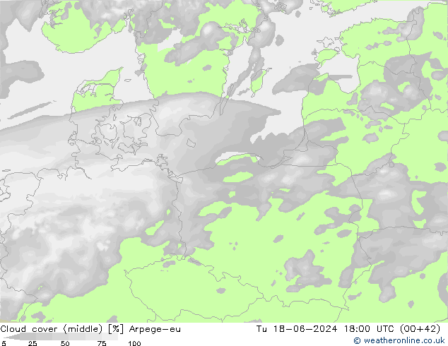 облака (средний) Arpege-eu вт 18.06.2024 18 UTC