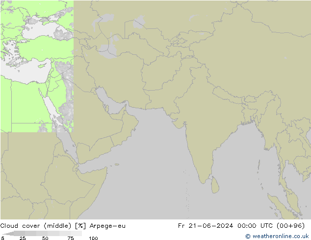 Nubi medie Arpege-eu ven 21.06.2024 00 UTC