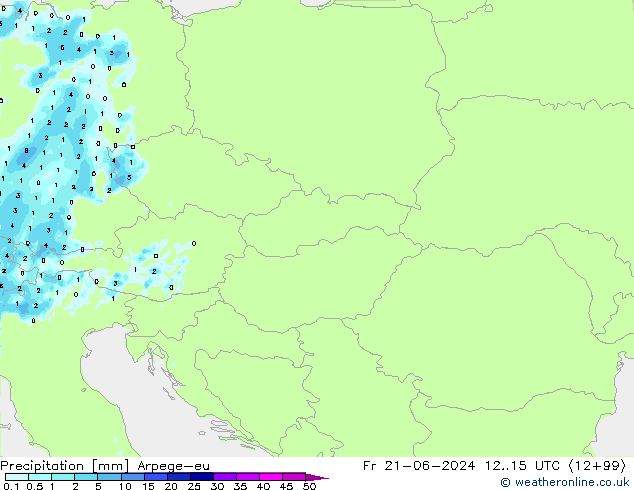 precipitação Arpege-eu Sex 21.06.2024 15 UTC