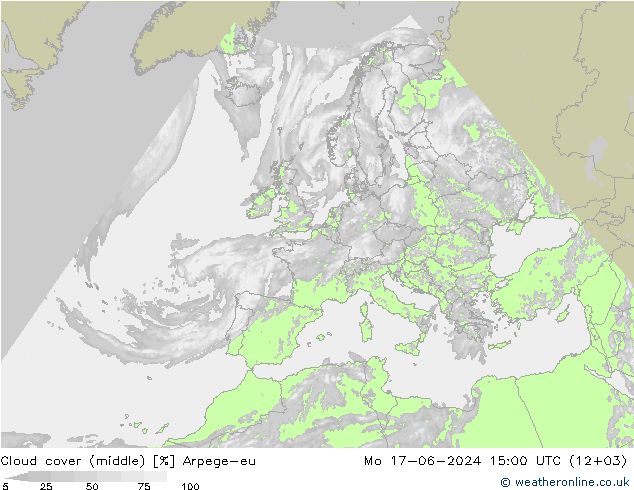 Bewolking (Middelb.) Arpege-eu ma 17.06.2024 15 UTC