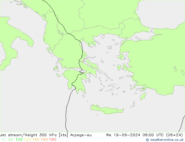 Prąd strumieniowy Arpege-eu śro. 19.06.2024 06 UTC