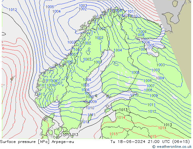 ciśnienie Arpege-eu wto. 18.06.2024 21 UTC