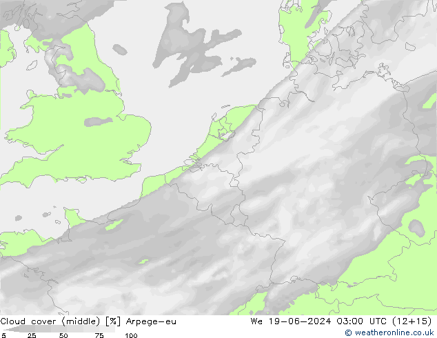 Bulutlar (orta) Arpege-eu Çar 19.06.2024 03 UTC
