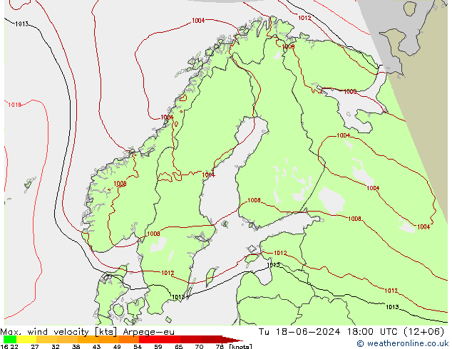 Windböen Arpege-eu Di 18.06.2024 18 UTC