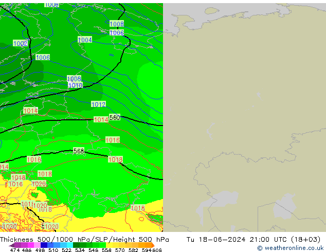 Thck 500-1000hPa Arpege-eu mar 18.06.2024 21 UTC