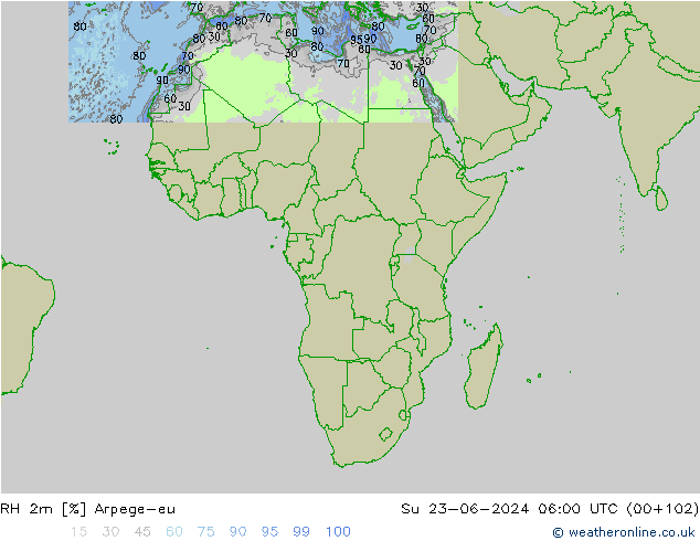 2m Nispi Nem Arpege-eu Paz 23.06.2024 06 UTC