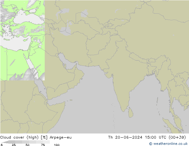 Bewolking (Hoog) Arpege-eu do 20.06.2024 15 UTC