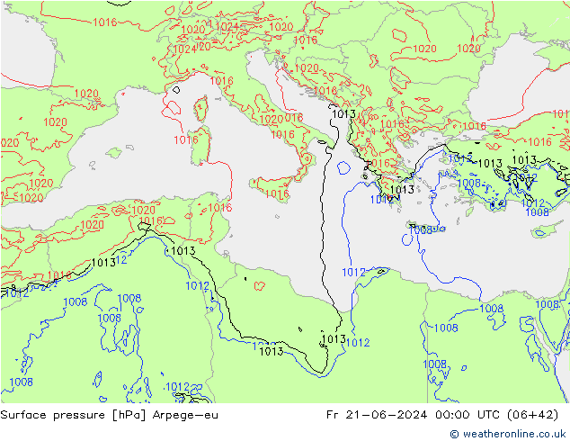 ciśnienie Arpege-eu pt. 21.06.2024 00 UTC