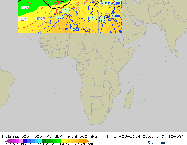 Thck 500-1000hPa Arpege-eu Sex 21.06.2024 03 UTC