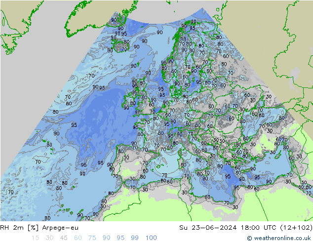 2m Nispi Nem Arpege-eu Paz 23.06.2024 18 UTC