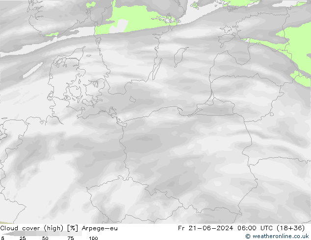 Bewolking (Hoog) Arpege-eu vr 21.06.2024 06 UTC
