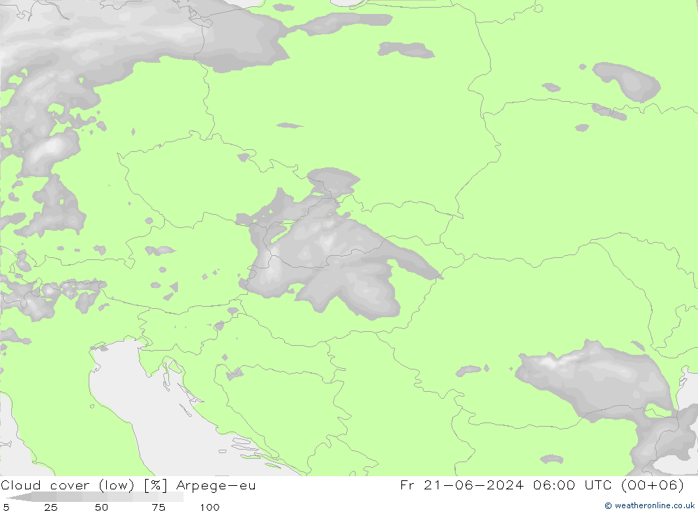 Nubi basse Arpege-eu ven 21.06.2024 06 UTC