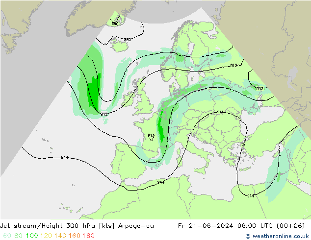 Polarjet Arpege-eu Fr 21.06.2024 06 UTC