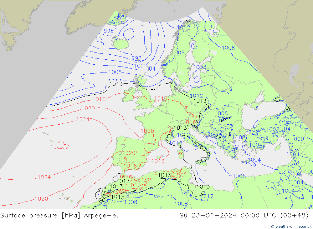      Arpege-eu  23.06.2024 00 UTC