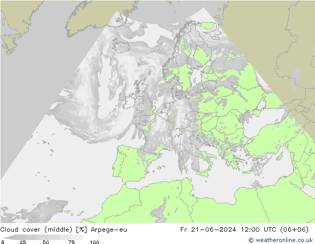 Nubi medie Arpege-eu ven 21.06.2024 12 UTC