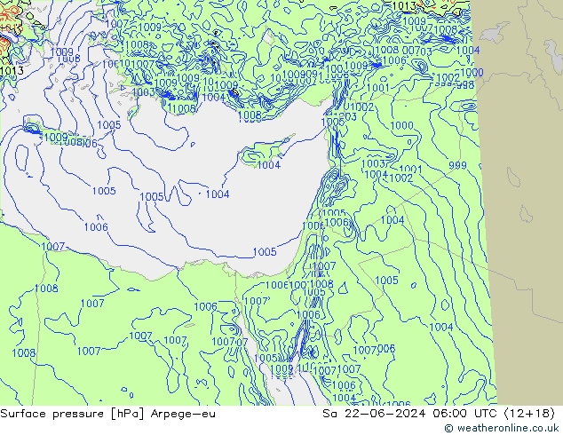 pression de l'air Arpege-eu sam 22.06.2024 06 UTC