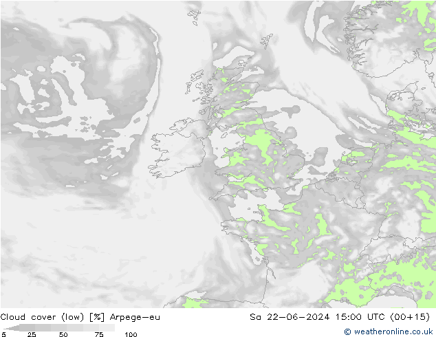 Bulutlar (düşük) Arpege-eu Cts 22.06.2024 15 UTC