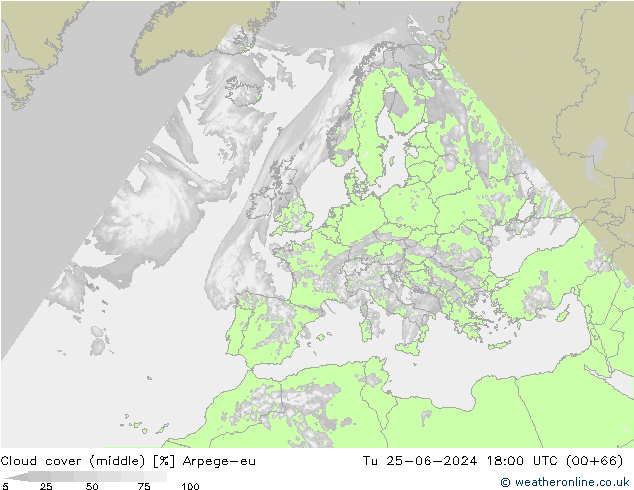 nuvens (médio) Arpege-eu Ter 25.06.2024 18 UTC