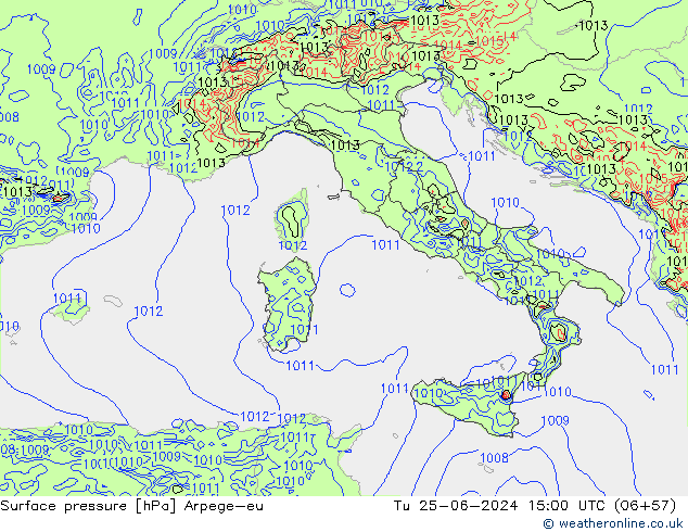 ciśnienie Arpege-eu wto. 25.06.2024 15 UTC