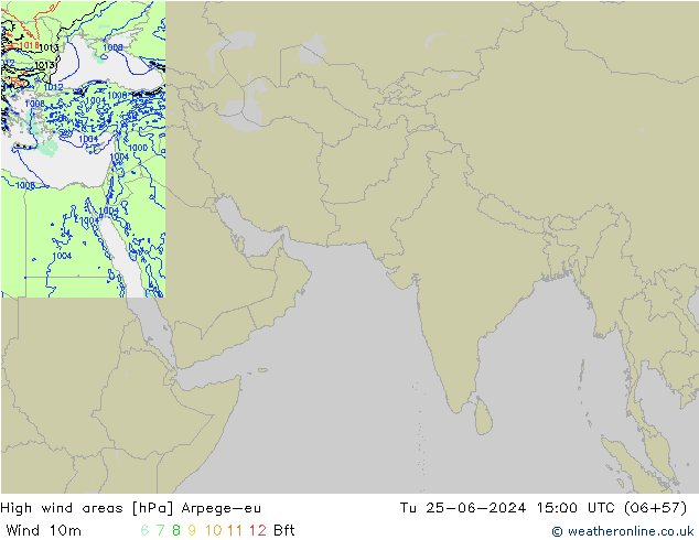 High wind areas Arpege-eu mar 25.06.2024 15 UTC