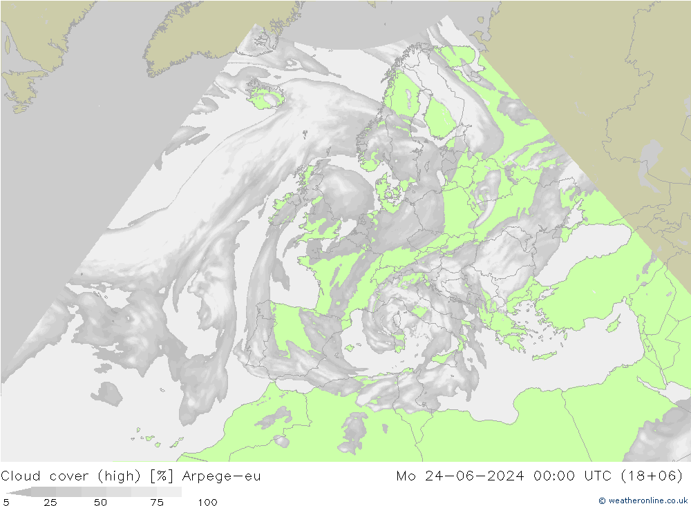 云 (中) Arpege-eu 星期一 24.06.2024 00 UTC