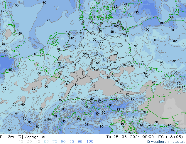 RV 2m Arpege-eu di 25.06.2024 00 UTC