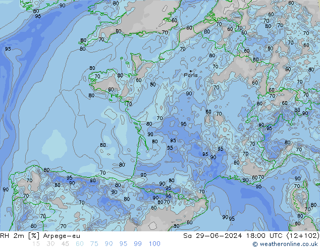 RV 2m Arpege-eu za 29.06.2024 18 UTC