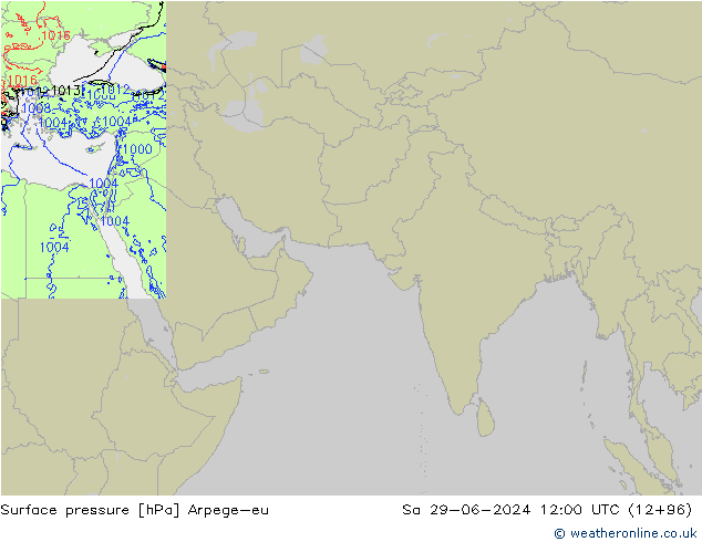 ciśnienie Arpege-eu so. 29.06.2024 12 UTC