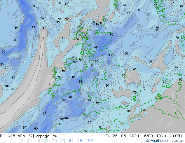 925 hPa Nispi Nem Arpege-eu Sa 25.06.2024 15 UTC