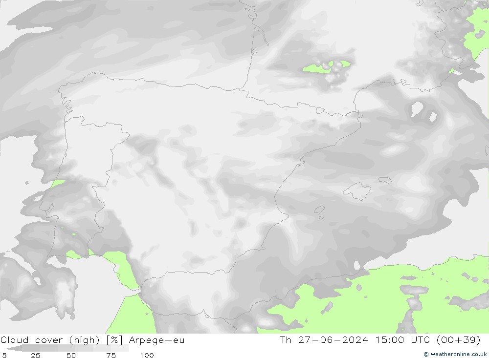 Bewolking (Hoog) Arpege-eu do 27.06.2024 15 UTC