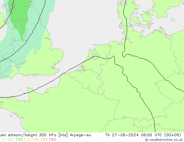 高速氣流 Arpege-eu 星期四 27.06.2024 06 UTC