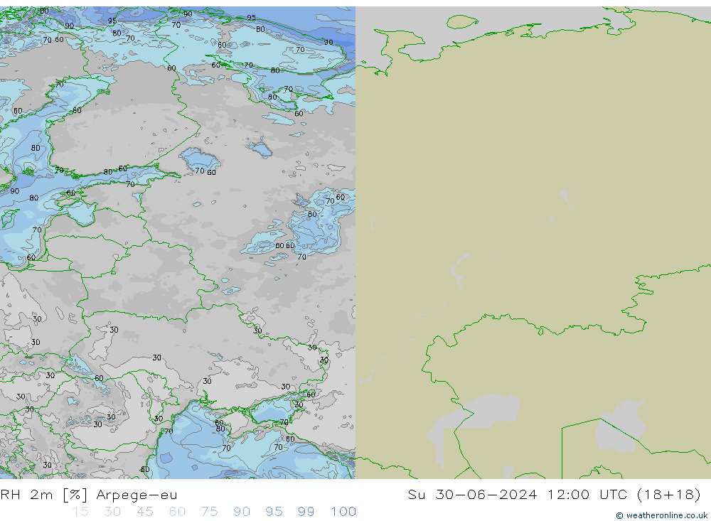 RV 2m Arpege-eu zo 30.06.2024 12 UTC