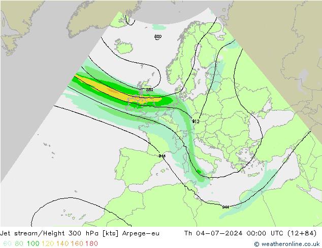 高速氣流 Arpege-eu 星期四 04.07.2024 00 UTC