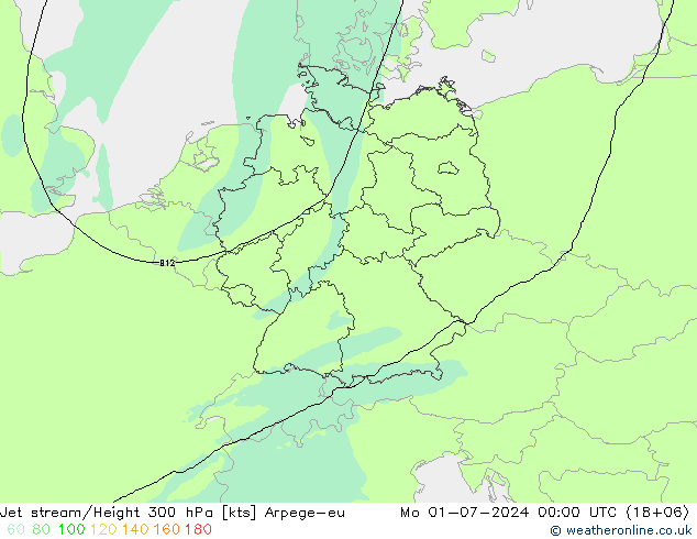 高速氣流 Arpege-eu 星期一 01.07.2024 00 UTC