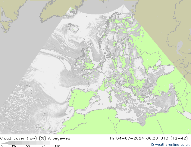云 (低) Arpege-eu 星期四 04.07.2024 06 UTC