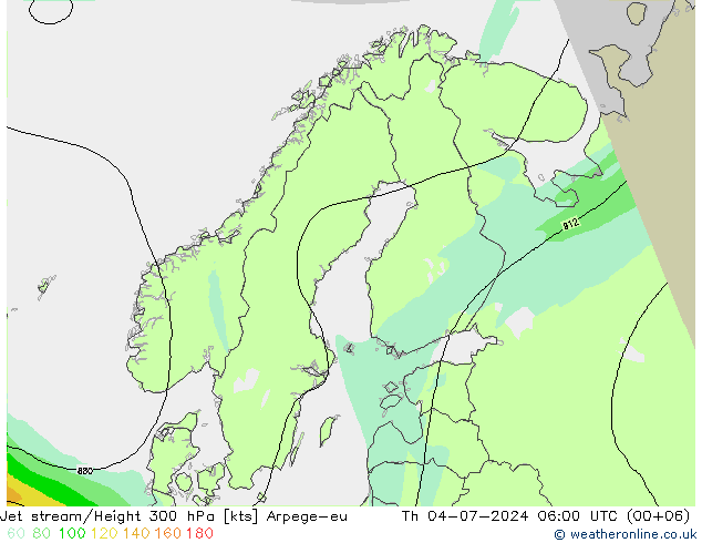 高速氣流 Arpege-eu 星期四 04.07.2024 06 UTC