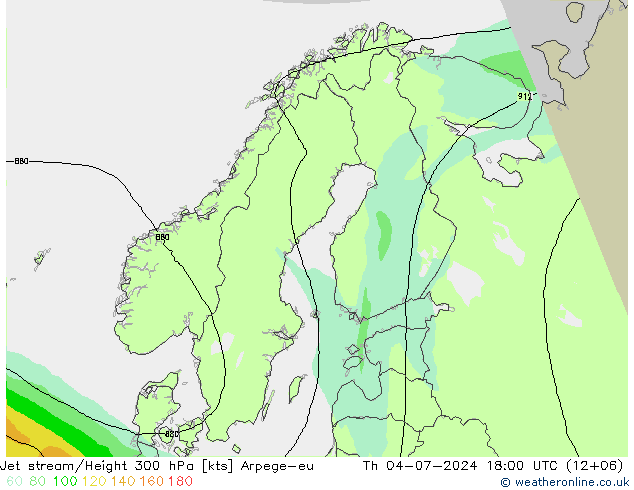 高速氣流 Arpege-eu 星期四 04.07.2024 18 UTC