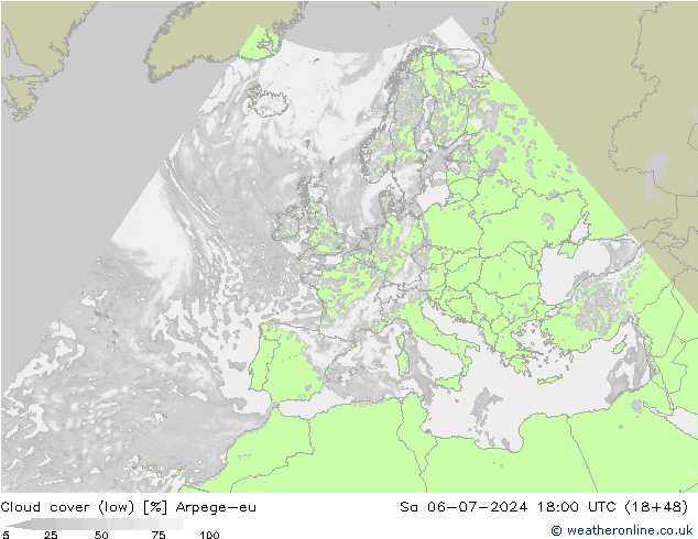 云 (低) Arpege-eu 星期六 06.07.2024 18 UTC