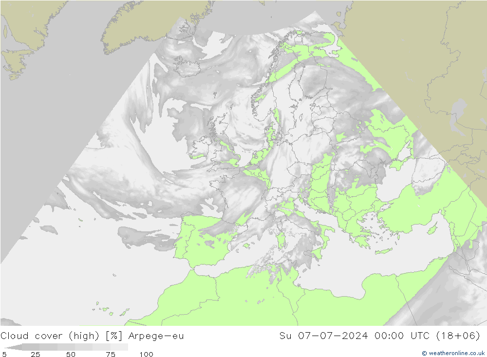 云 (中) Arpege-eu 星期日 07.07.2024 00 UTC