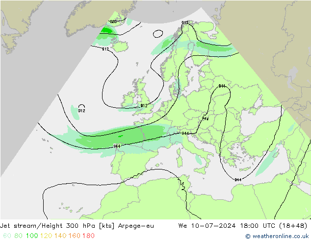 Straalstroom Arpege-eu wo 10.07.2024 18 UTC