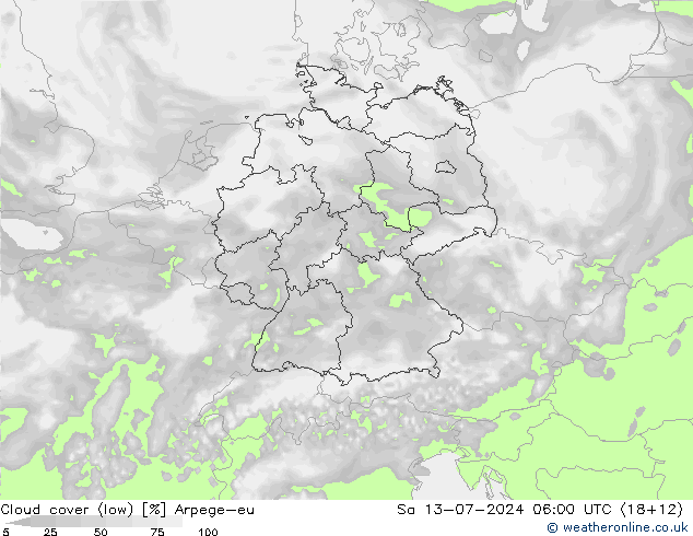 云 (低) Arpege-eu 星期六 13.07.2024 06 UTC