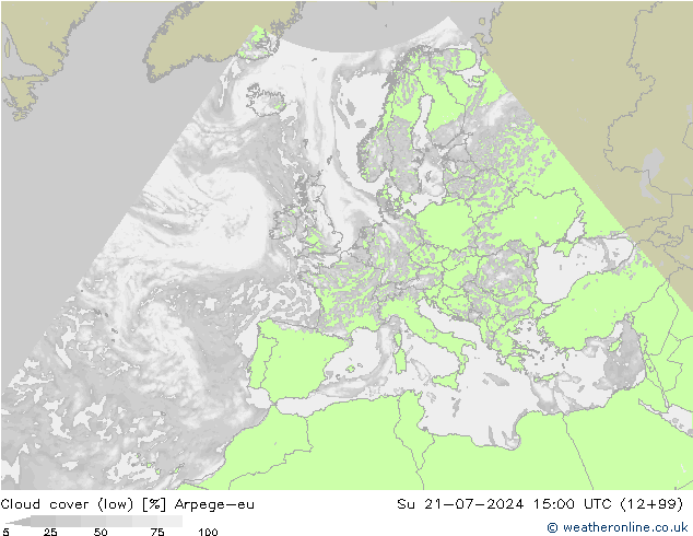 云 (低) Arpege-eu 星期日 21.07.2024 15 UTC