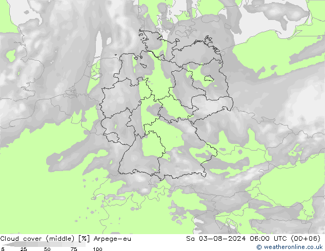 Bewolking (Middelb.) Arpege-eu za 03.08.2024 06 UTC