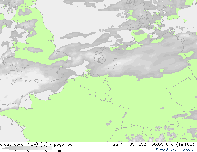 云 (低) Arpege-eu 星期日 11.08.2024 00 UTC