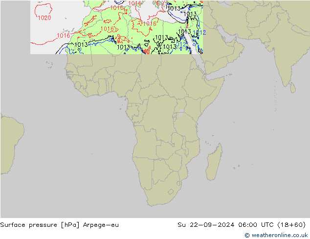 ciśnienie Arpege-eu nie. 22.09.2024 06 UTC