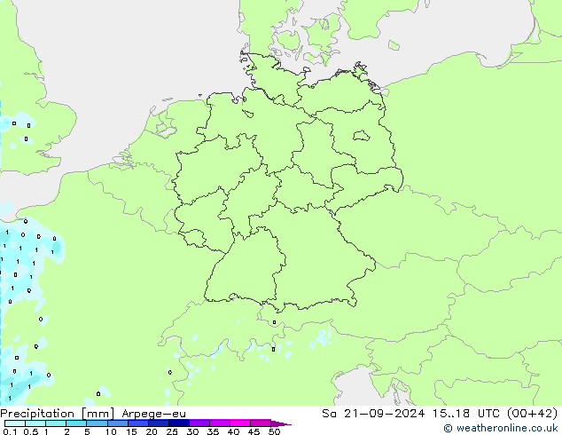 Yağış Arpege-eu Cts 21.09.2024 18 UTC