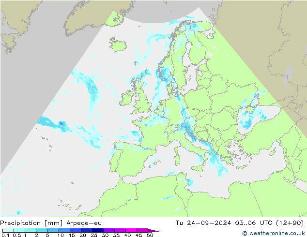 opad Arpege-eu wto. 24.09.2024 06 UTC